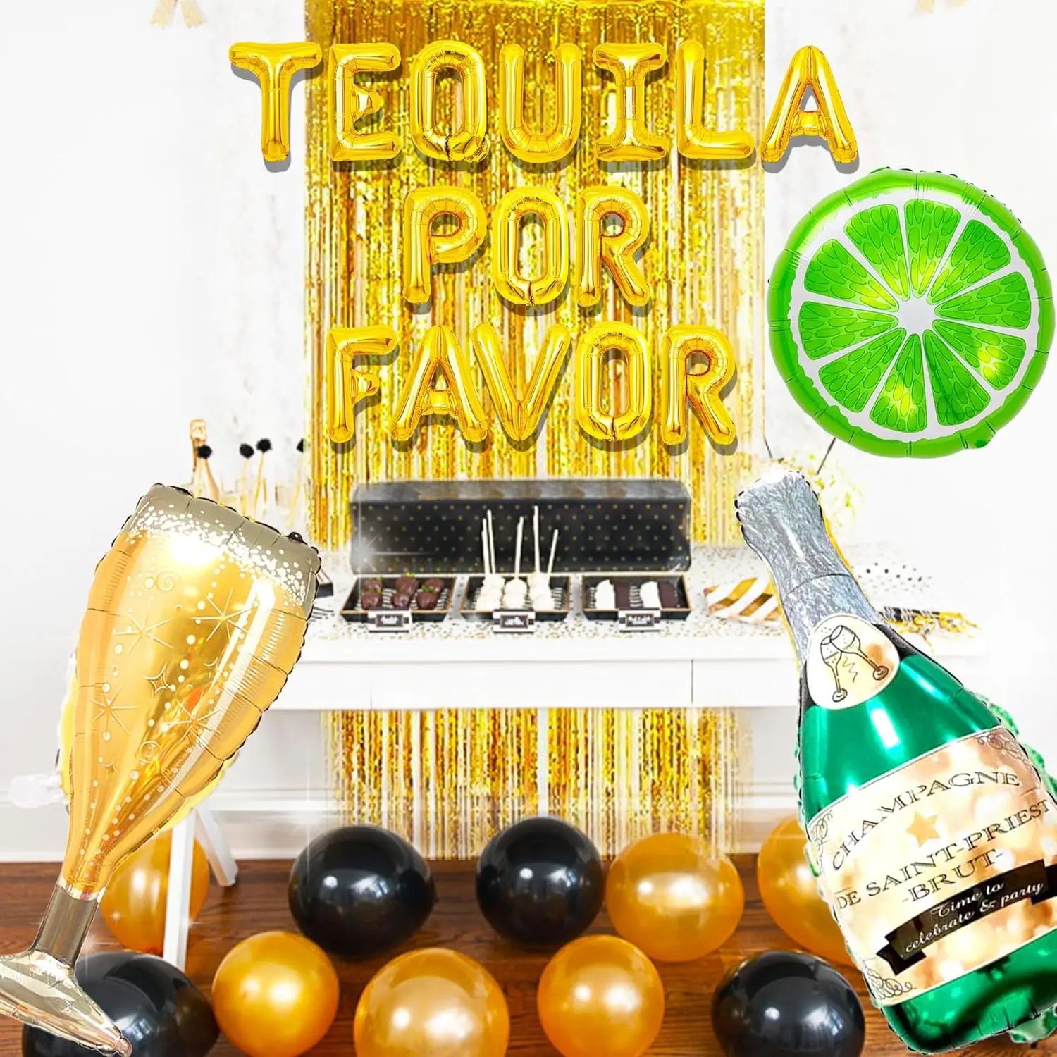 LaVenty Tequila Por Favor Banner Tequila Bar Bachelorette Wedding Cincode Mayo Housewarming Christmas Birthday Banner