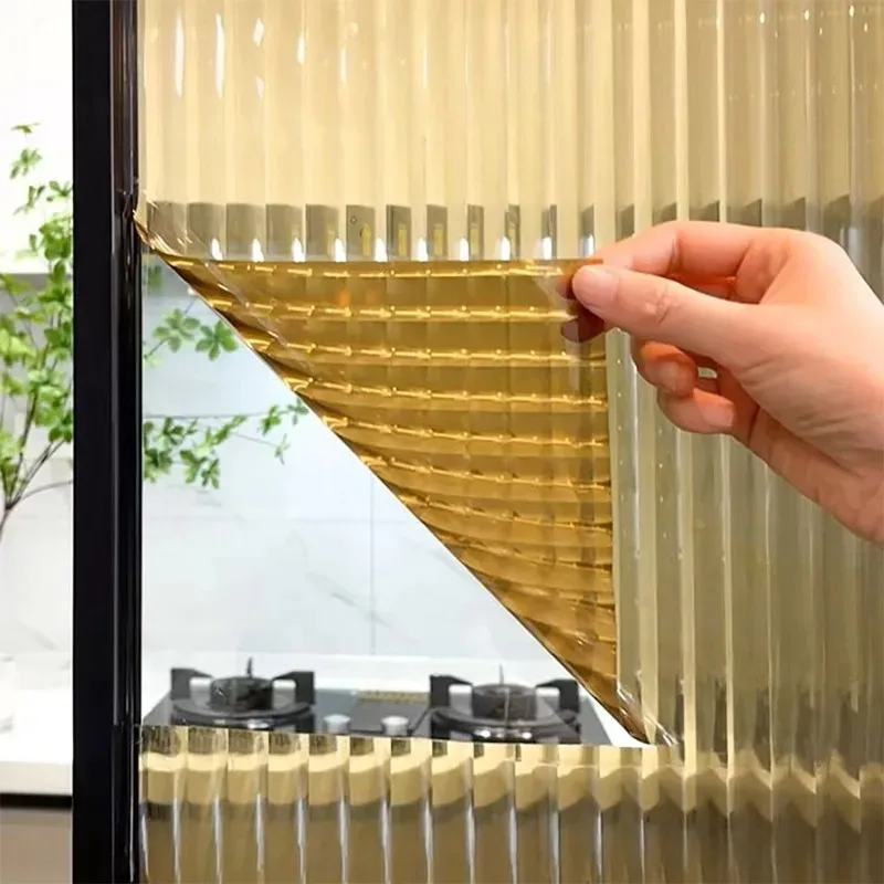 Self-adhesive Glass Film Transparent Bathroom Sliding Doors Decor Windows Cabinets Stickers Partitions Frosted Anti Perspect