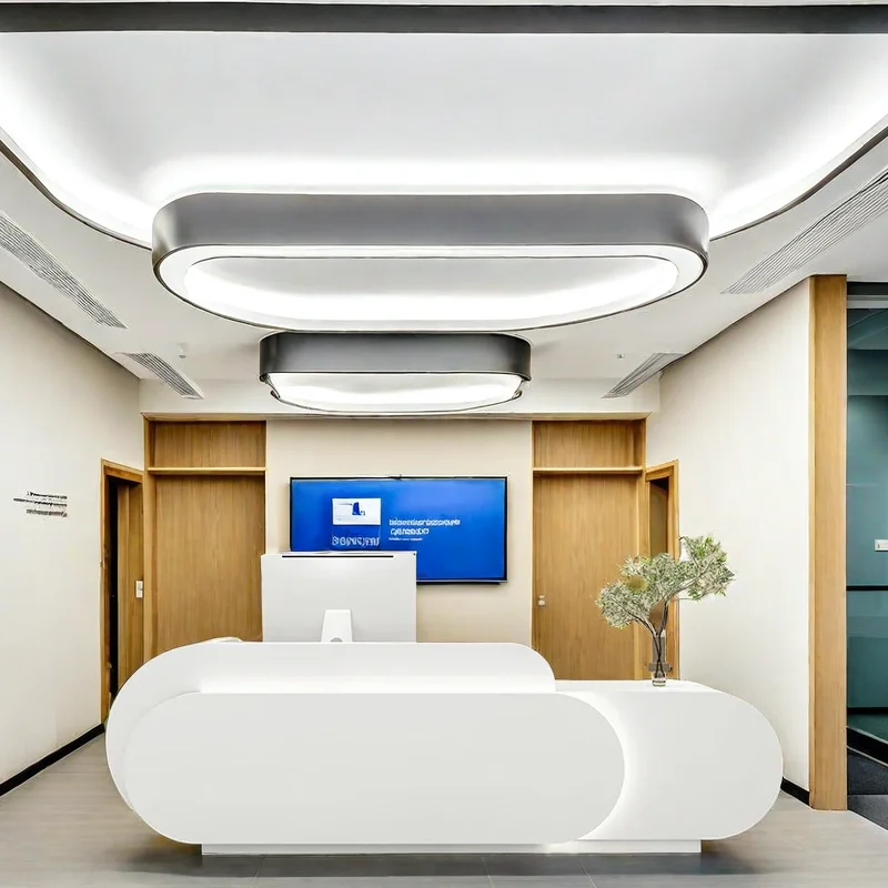 

Counter Table Help Desk Hairdressing Customer Center Modern Luxury Furniture Beauty Salon Theke Rezeption Long Institute Front