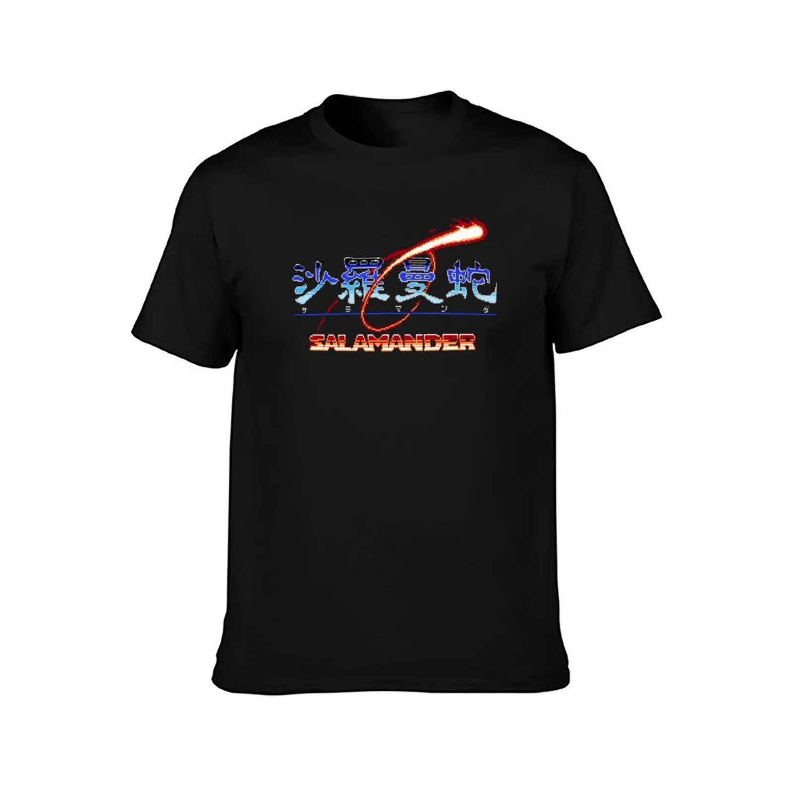 Salamander / Lifeforce - Title Screen T-Shirt Summer Casual Cotton Tee Oversized Streetwear Tops Vintage Graphic Print