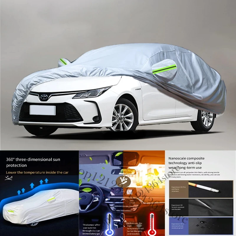 

For Toyota-collora-Auto Anti snow Anti dust Anti-uv Anti peeling paint And Anti Rainwater 210t Car cover protection