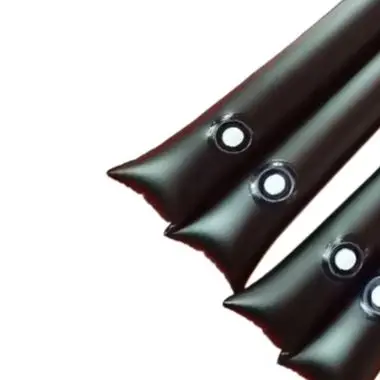 2 Pack Heavy Duty Black Double Chamber Pool Cover Weights 240x30cm Water Bag For Inground Above Ground Swimming Pool Winterize