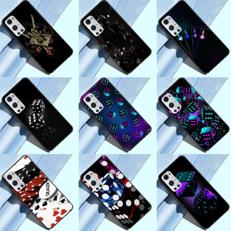 Dices Poker Casino Silicone Phone Case For Oneplus 10R 9 R 9RT One Plus 10 9 Pro 9RT Nord 2 T Ace Soft Cover Coque