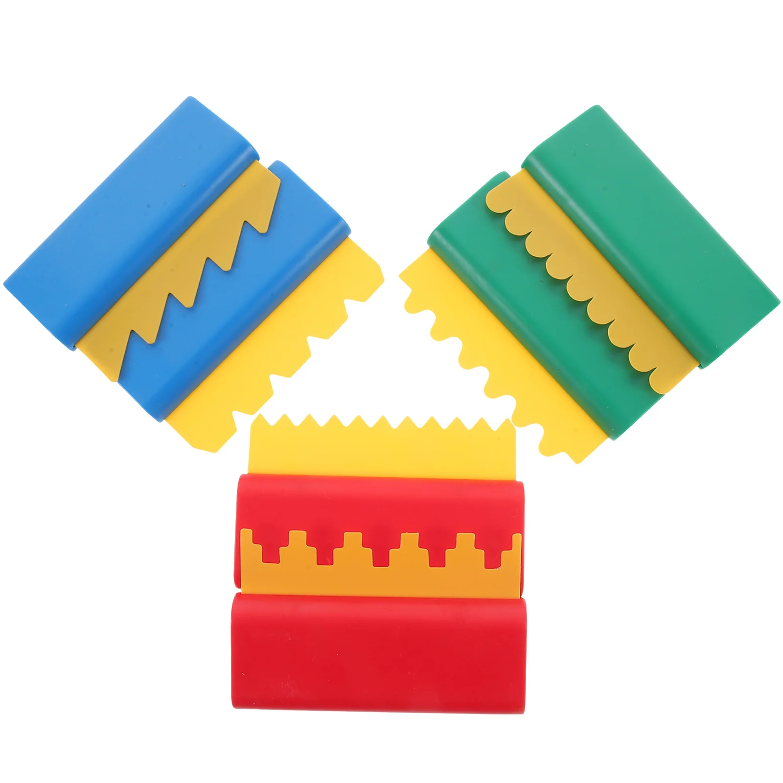 6 قطع فرشاة كشط الرسم خفيفة الوزن مكشطة طلاء بلاستيكية للأطفال DIY ملحقات الرسم الفني على الجدران لرياض الأطفال