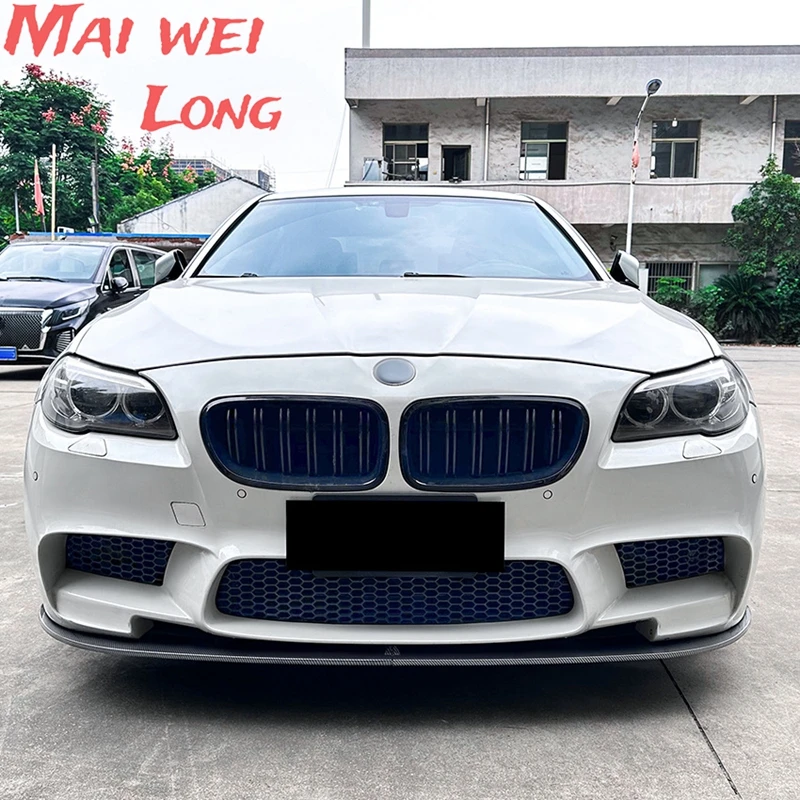 Front Bumper Lip Spoiler Splitter Diffuser for BMW 5 Series F10 F11 M5 2011-2017 Body Kits Front Bumper Protection Front Apron view 4