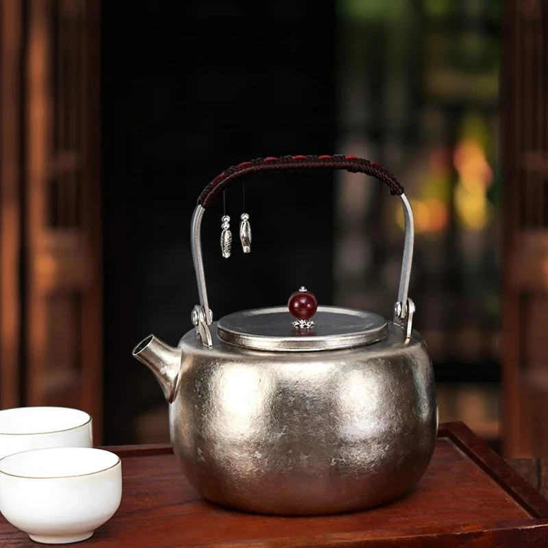 خفيفة للغاية التيتانيوم النقي غلاية إبريق شاي مقاوم للتآكل للمنزل التعريفي موقد غلاية مياه محمولة في الهواء الطلق #1