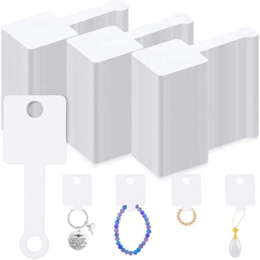 1000 Pcs Self Adhesive Bracelet Display Card Necklace Display Jewelry Packaging Selling Card for Keychain Earring Necklace Hair
