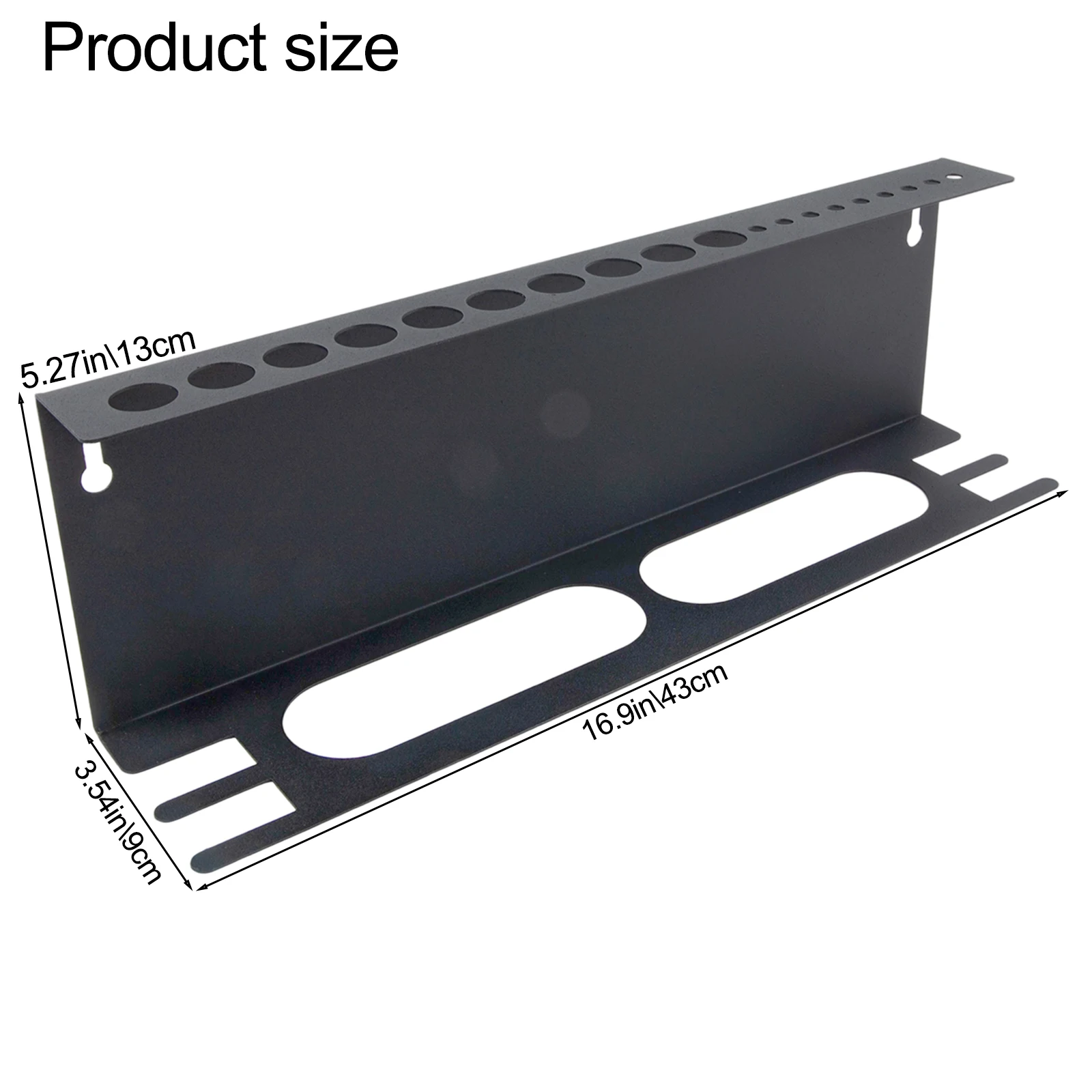 Space-Saving Storage 4in1 Tool Storage Rack Hassle-Free Setup Maximize Workspace 16.9in*3.54in*5.27in Tool Organization