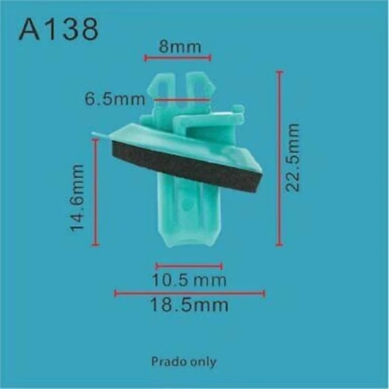 10Pcs Fit For Toyota Prado 120 wheelarch moulding trim flare panel clip 75884-60010