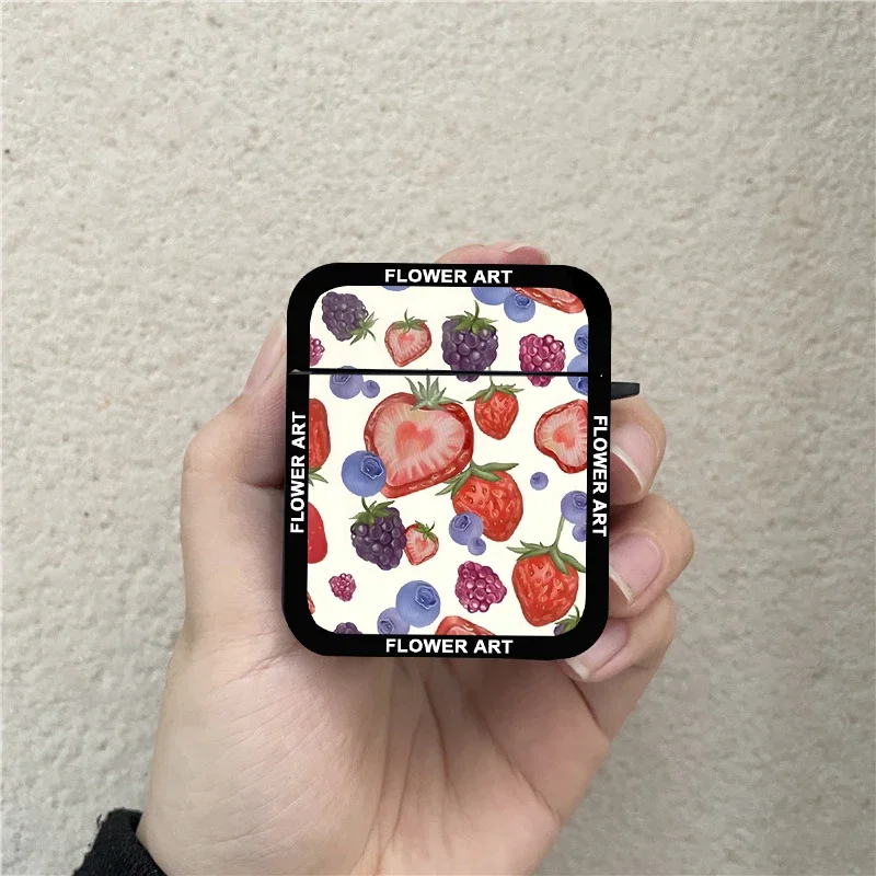 Etui na słuchawki Cute Fruit Tart do słuchawek Airpods 1 2 4 3 Strawberry Fields Cherry Leopard Bezprzewodowe etui na słuchawki Air Pods Pro2