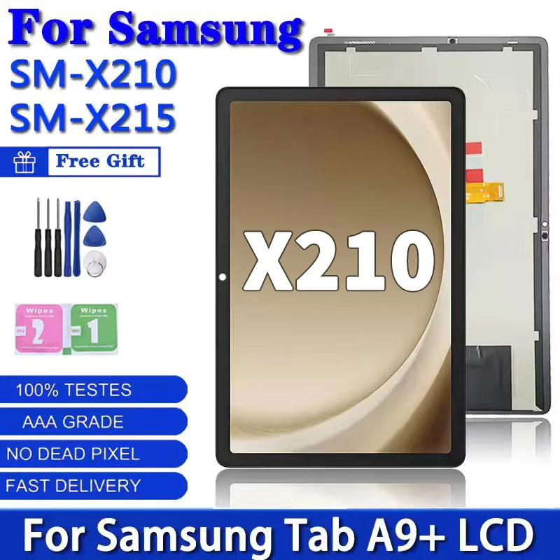 11.0 Inches For Samsung Tab A9+ A9 Plus SM-X210 X215 X216 X211LCD Display Touch Screen Panel Digitizer Assembly Replacement