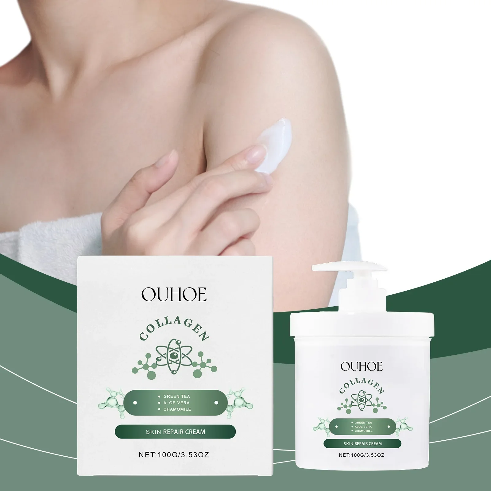 

Collagen Moisturizing Cream Gentle Repair Dry Skin Refreshing Smooth Moisturizing Body Cream Reducing Fine Lines and Wrinkles