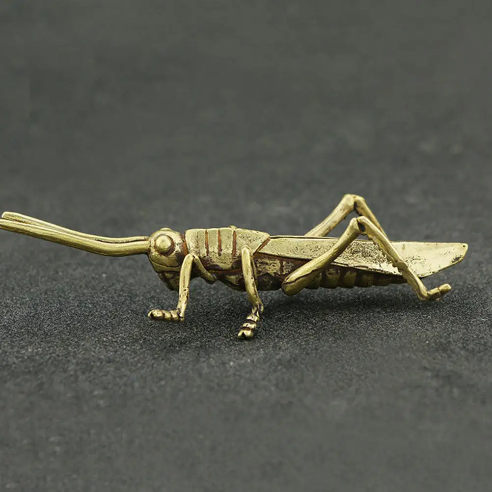 1Pcs Brass Vintage Locust Ornament Decoration Home Festival Party Desktop Archaize Artware Elegant Decor Decoration