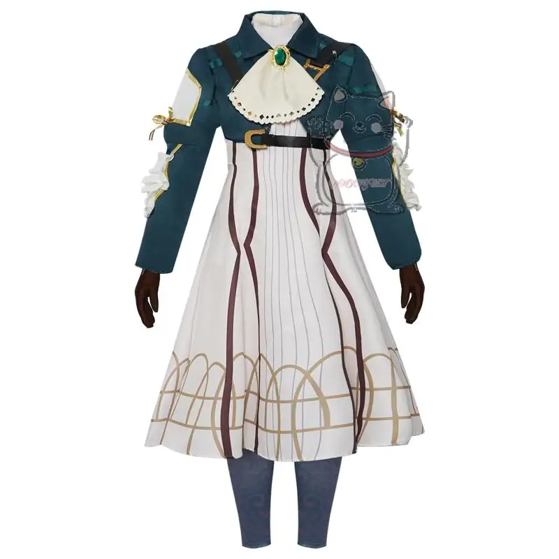 Carnival Halloween Carnival Cosplay Anime Violet Evergarden Pre holiday Carnival Fairy Dress Green New