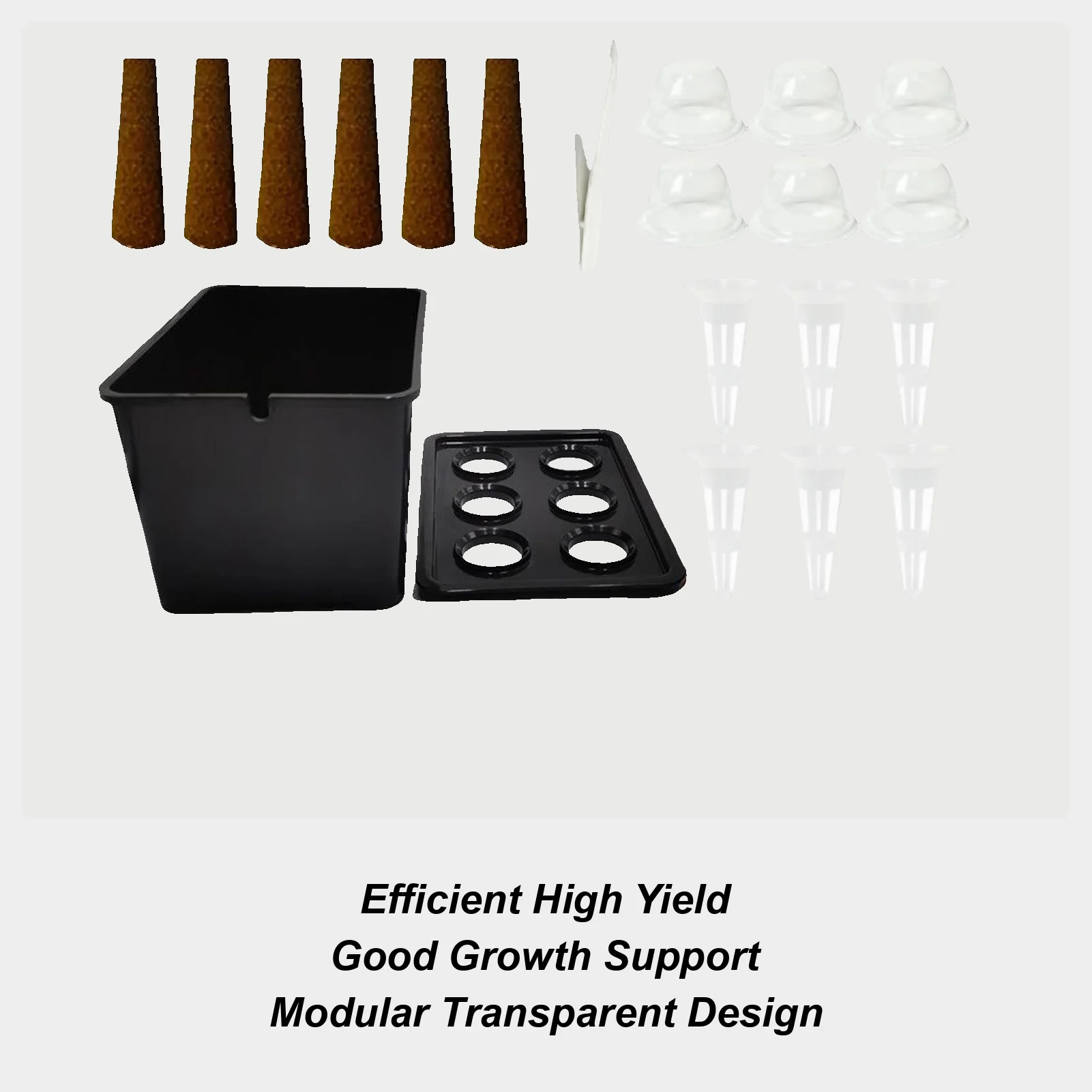 

Seeding Trays 6-Cell Adjustable Humidity Propagator Seedling Pot Gardening Tools For Flowers Vegetables Indoor Dorm Office