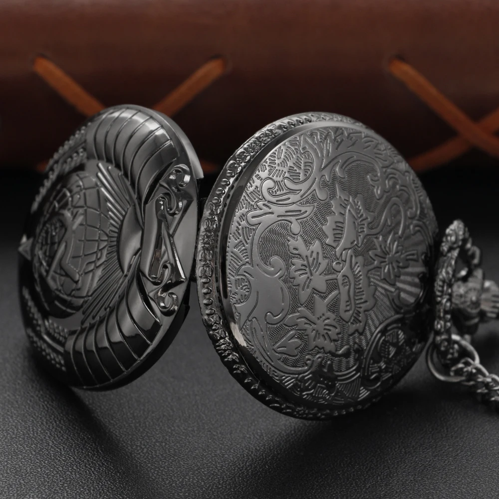 Orologio da taschino al quarzo con pietra preziosa del tempo dell'emblema del partito della stella repubblicana. Ciondolo per collana con articolo singolo, miglior regalo per uomini e donne