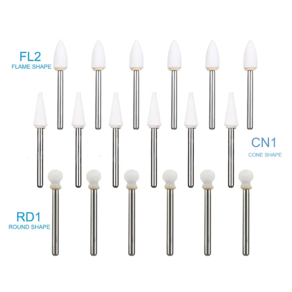 12pcs/box FL2 CN1 RD1 Dental High Speed Sand and Stone Grinding Head High Speed Polishing Grinding Head 1.6mm Dentist Tools