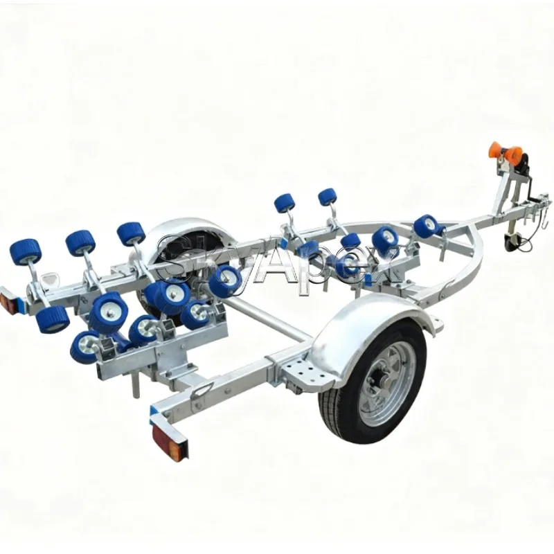 Marine Boat Trailer Yacht Jet Ski Towing Frame Inflatable Raft Trailer Heavy Duty Emergency Rescue Marine Transportation Parts