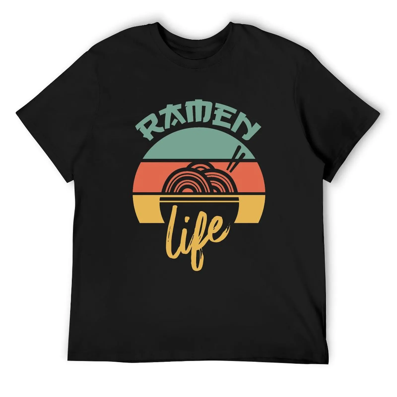 Ramen Life Japanese Noodles Lover Vintage Retro T-Shirt anime t shirts graphic shirts shirts graphic tee mens clothing