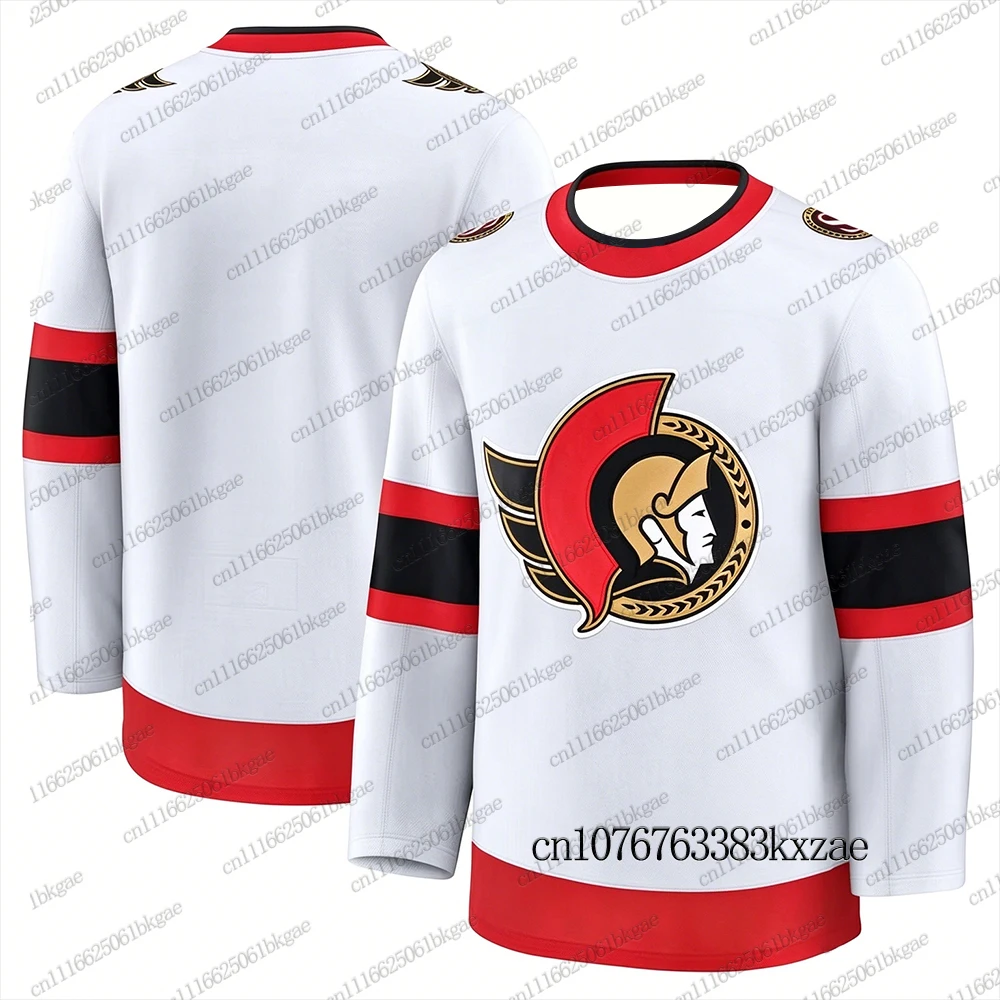 Herbst-Winter-Neuheiten: Eishockey-Trikots für Herren, Ottawa Senators Hockey-Trikots, lässige Sport-Langarm-T-Shirts, Damen- und Herren-Trikots. – Detail 7