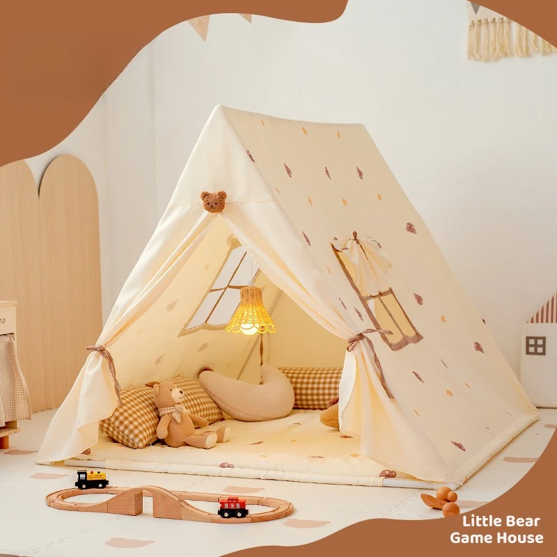 Indoor Kids Toy Tents Breathable Window Games Play Safe Child Little House Sleeping Toys Tent Girls Princess Cloth Houses