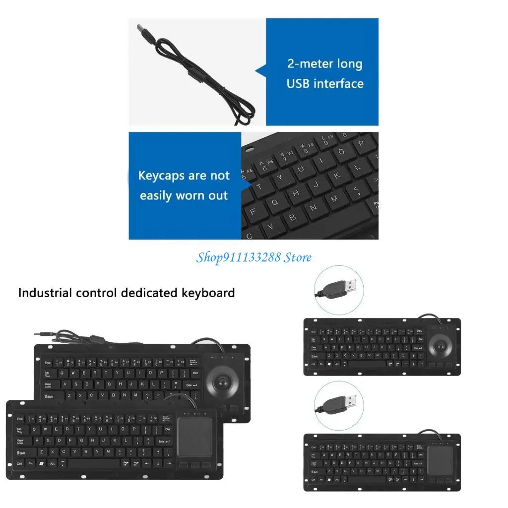 

G88D USB Keyboards with Integrated Touchpads for Industrial and Control Panel Applications
