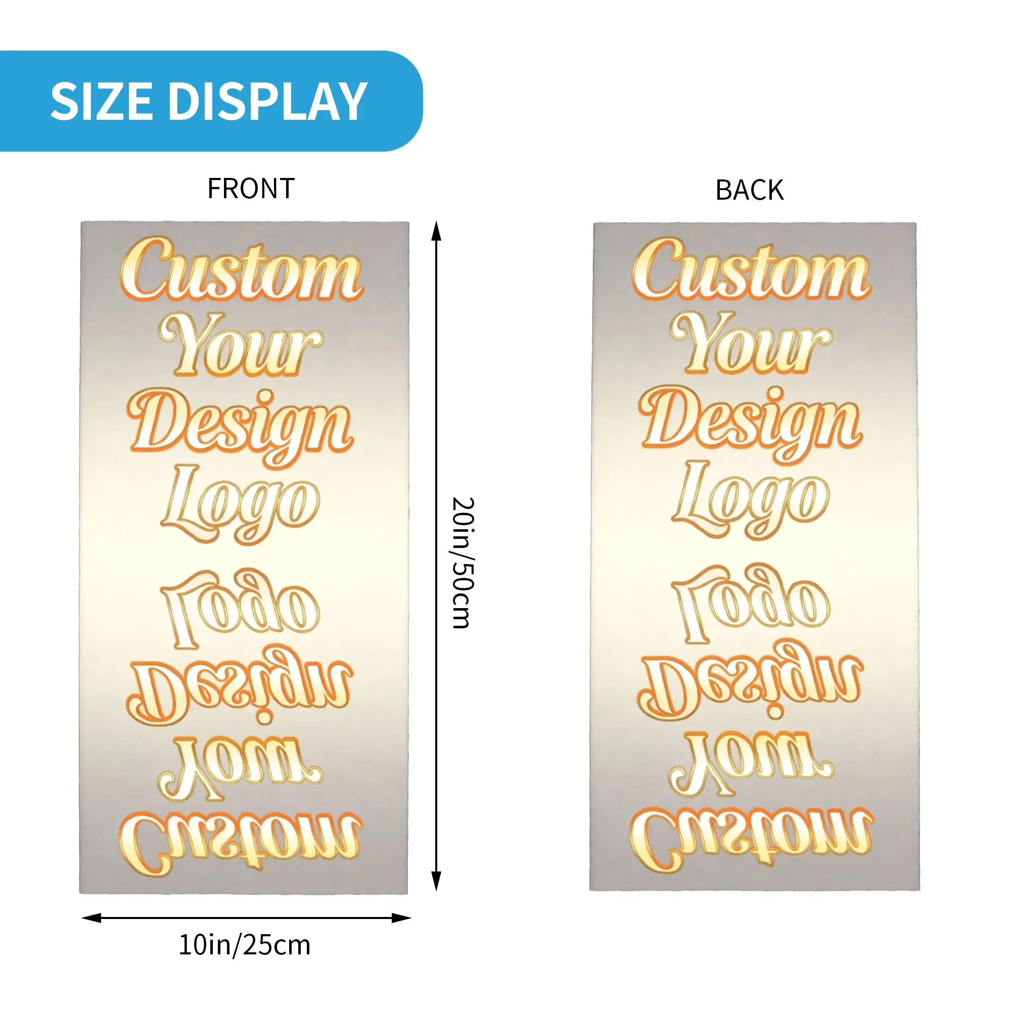 Custom Your Photo Name Bandana Neck Gaiter for Ski Running Women Men Wrap Scarf DIY Personalized  Design Logo  Headband Warmer view 3