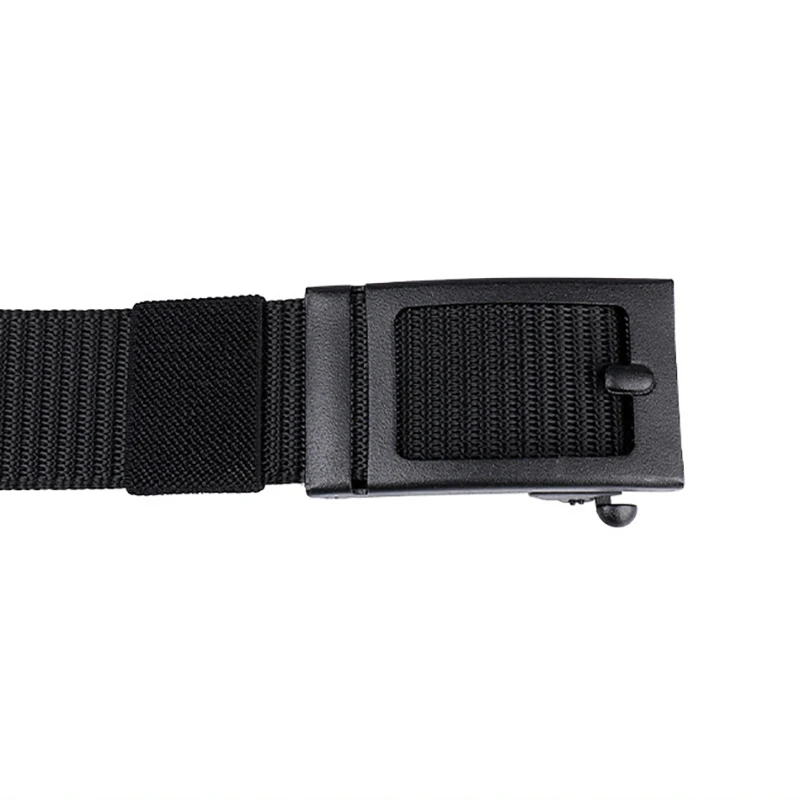 Ratschengürtel für Herren, lässig, 1 3/8 Zoll breit, Schnellverschluss, automatische Schiebeschnalle, Nylon-Gurtband, Geschenke für Papa – Detail 4