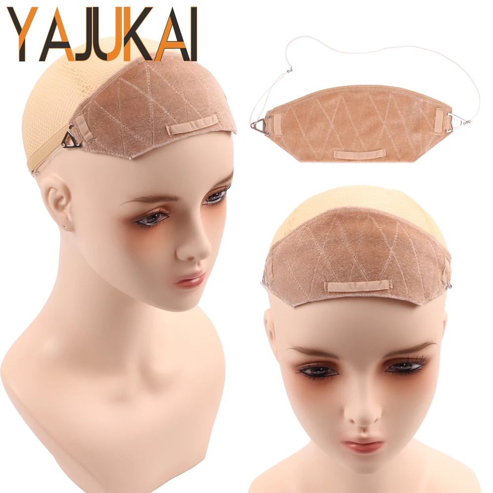 

Yajukai Professional Velvet Wig Grip Headband with Invisible Fishwire Strap Secure Hold for Wigs Toppers Hairlines
