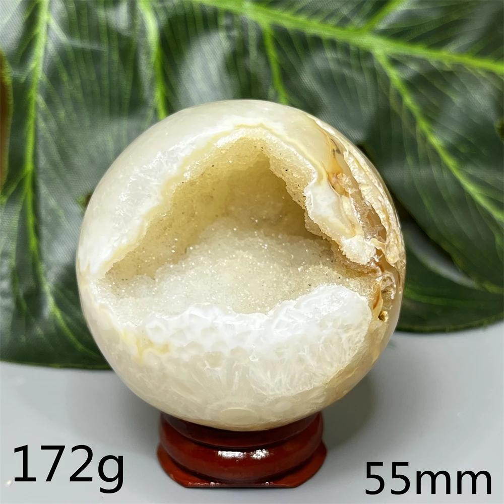 Natural Gem Agate Geode Sphere Hand-polished Extremely Powerful Energy Home Room Decoration Festival gift Spiritual StoneHealing
