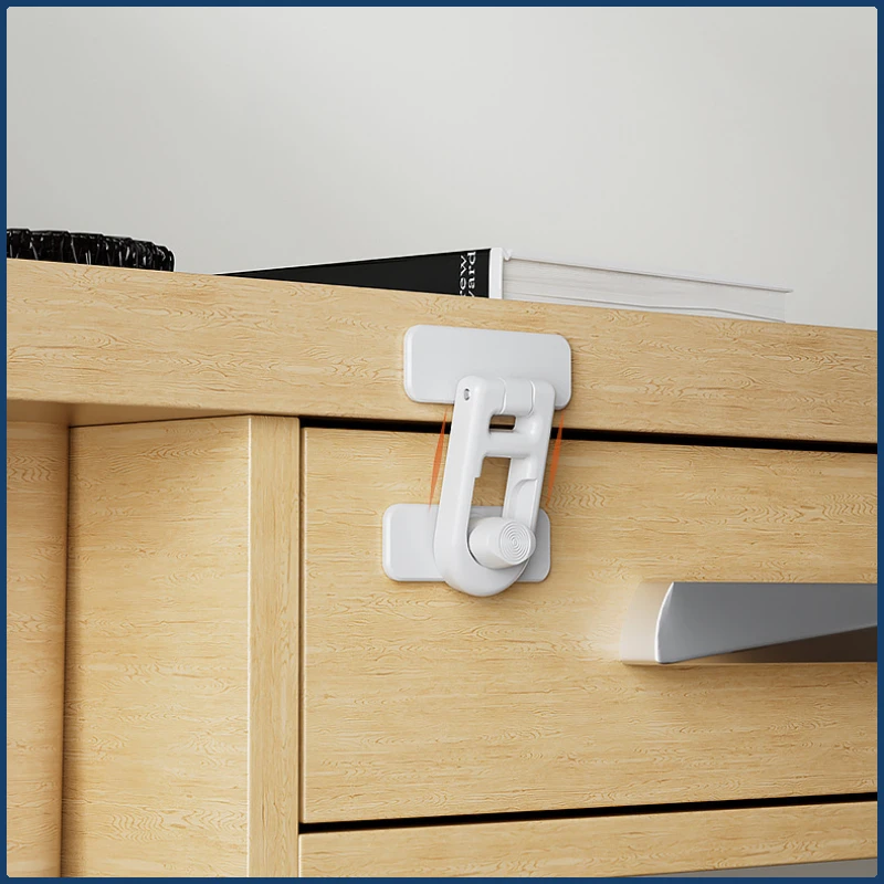 New Plastic Baby Safety Lock Multifunction Useful Refrigerator Door Latch Kids Security Protection Cabinet Drawer Lock