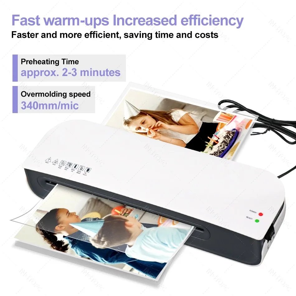SL289 Desktop Laminator Machine A4 Size Hot and Cold Lamination 2 Roller System 9 Inches Max Width for A4/A5/A6/4R/3R/2R