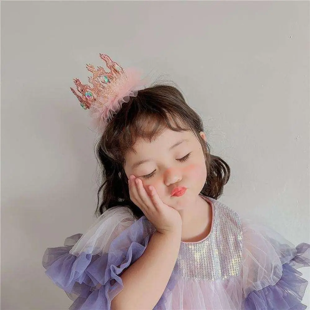 

Fairy Cute Fashion Headgear Crown Headdress Mesh Hair Accessory Korean Style Headband Hair Hoop Girl Hair Band Headwear