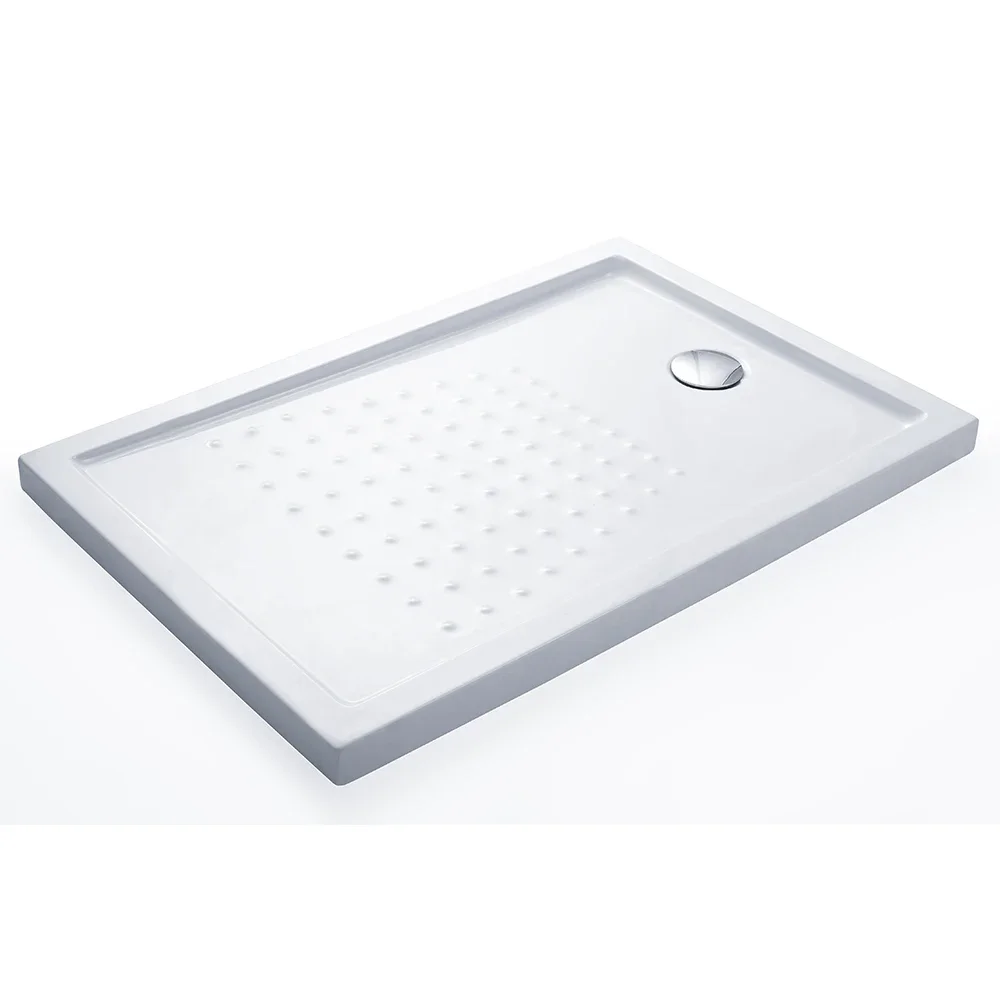Custom Drain Optional Fiberglass caravan Modern Rectangle Shower Trays Bending 8-80mm Thickness Glossy Hand