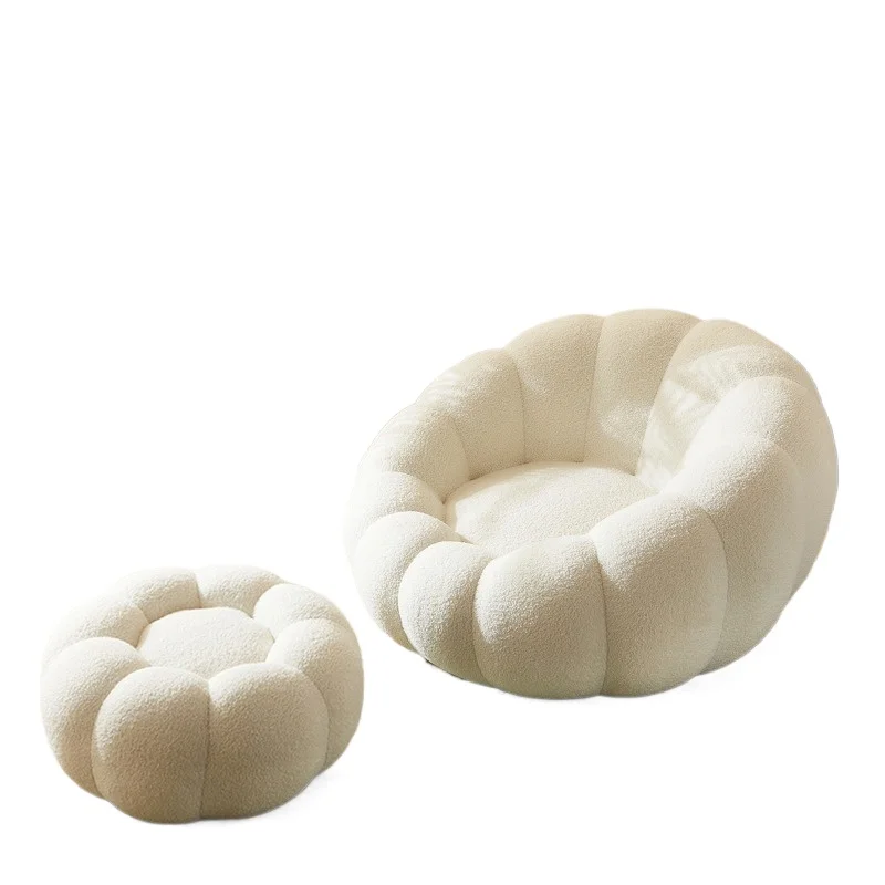 Full sponge shape, cotton cream wind single balcony, special-shaped small sofa chair