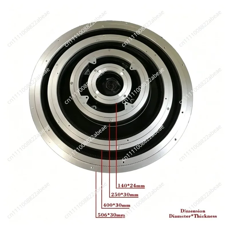 506mm Ball Bearings Turntable Round Dining Table Smooth Swivel Plate Hardware Max Load 100kg