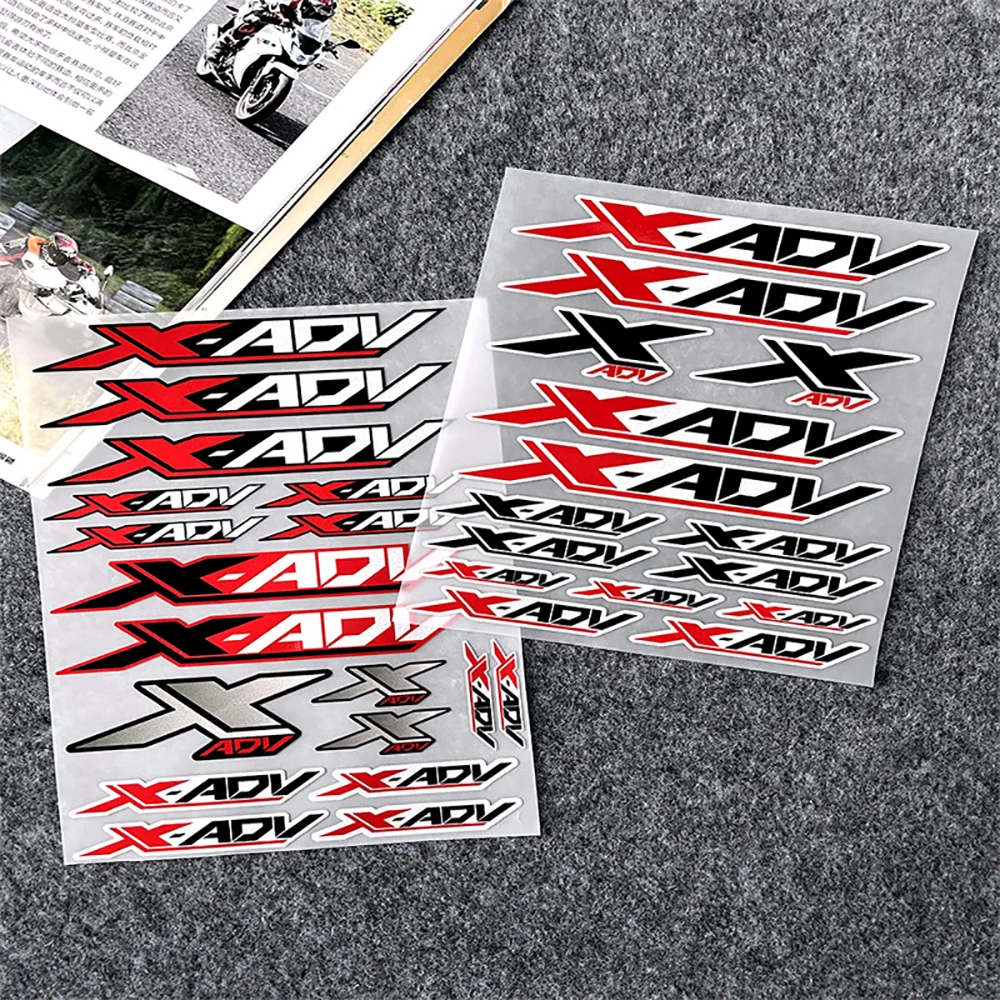 Motorcycle X-ADV Emblem Badge Decal Tank Sticker Reflective Waterproof Decals Helmets Stickers For Honda XADV750 XADV350 X-ADV