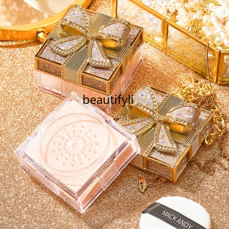 zq Maco Andy Bow Finishing Powder Air Powder Face Powder Long Lasting Oil Control Waterproof and Sweat-Proof