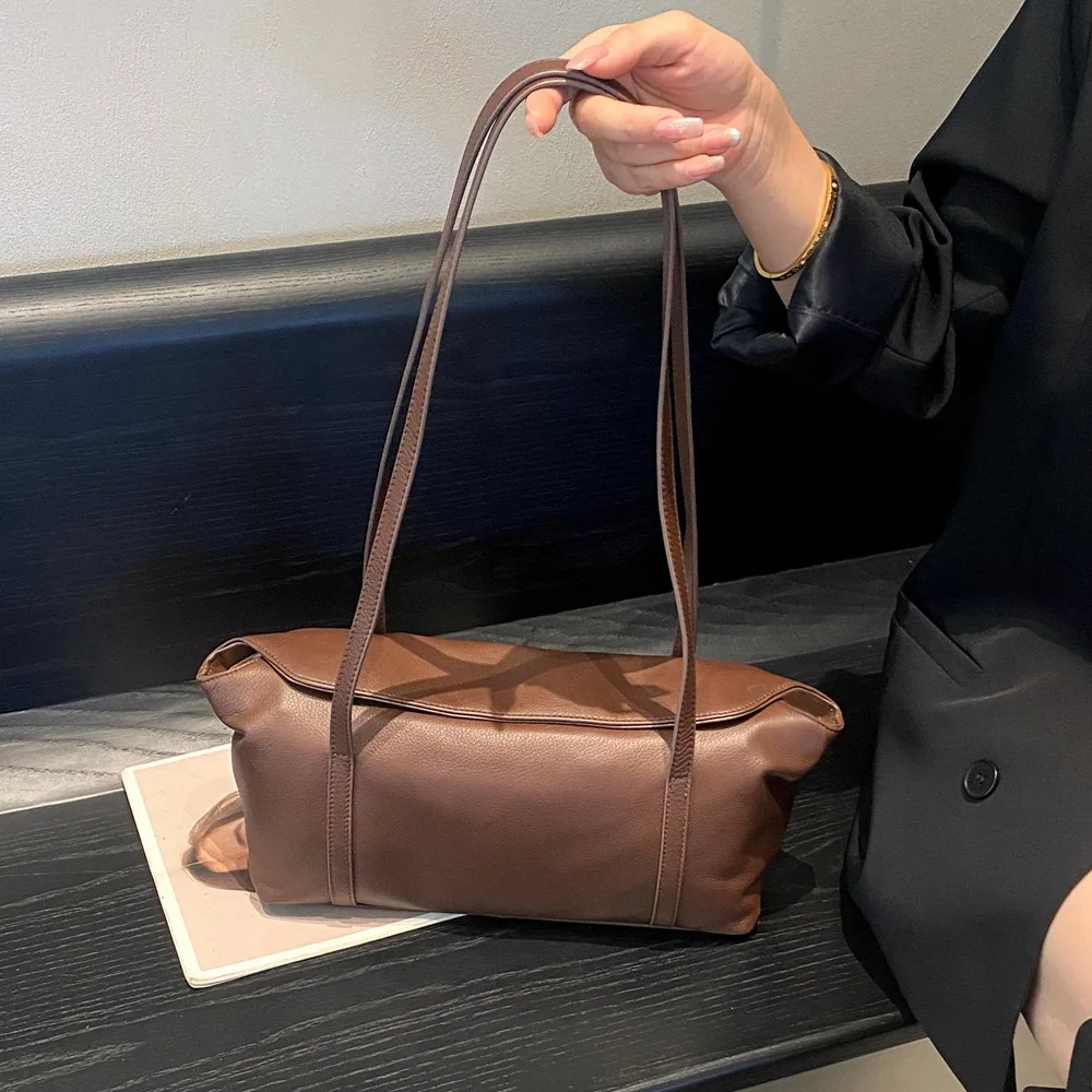 

Сумка-мессенджер из натуральной кожи первого слоя (2026), высококачественная текстурированная наплечная сумка, вместительная сумка из натуральной кожи