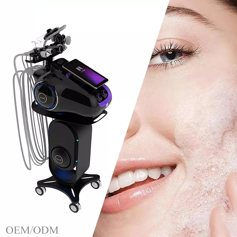 Multifunctional 8 In 1 Microdermabrasion Machine Smart Skin Care Tightening Aqua Peeling Face Cleansing Spa