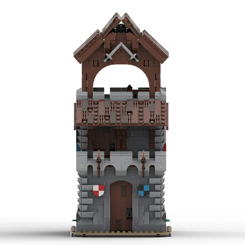 

Spot MOC-225975 1154pcs Medieval City Tower DIY Small Particle Assembly Building Blocks Educational Toy Model Gift Set Ornaments