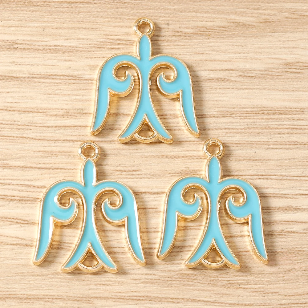 Tusember 20 Stück 20*23mm Kawaii Emaille Niedliche Schwalben-Vogel-Totem-Anhänger Schmuckherstellung Armband Halskette DIY Ohrringe Bastelzubehör – Detail 8