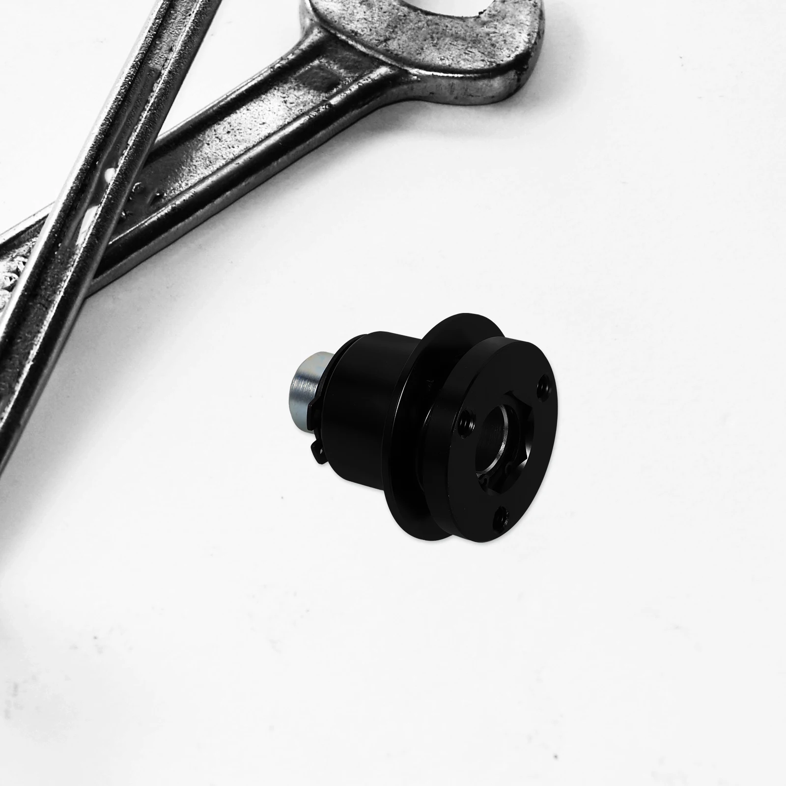 

Steering Wheel Quick Release Degree Rotatable Adapter Dismantling Steering Wheel Hub Adapter Aluminum Alloy Car