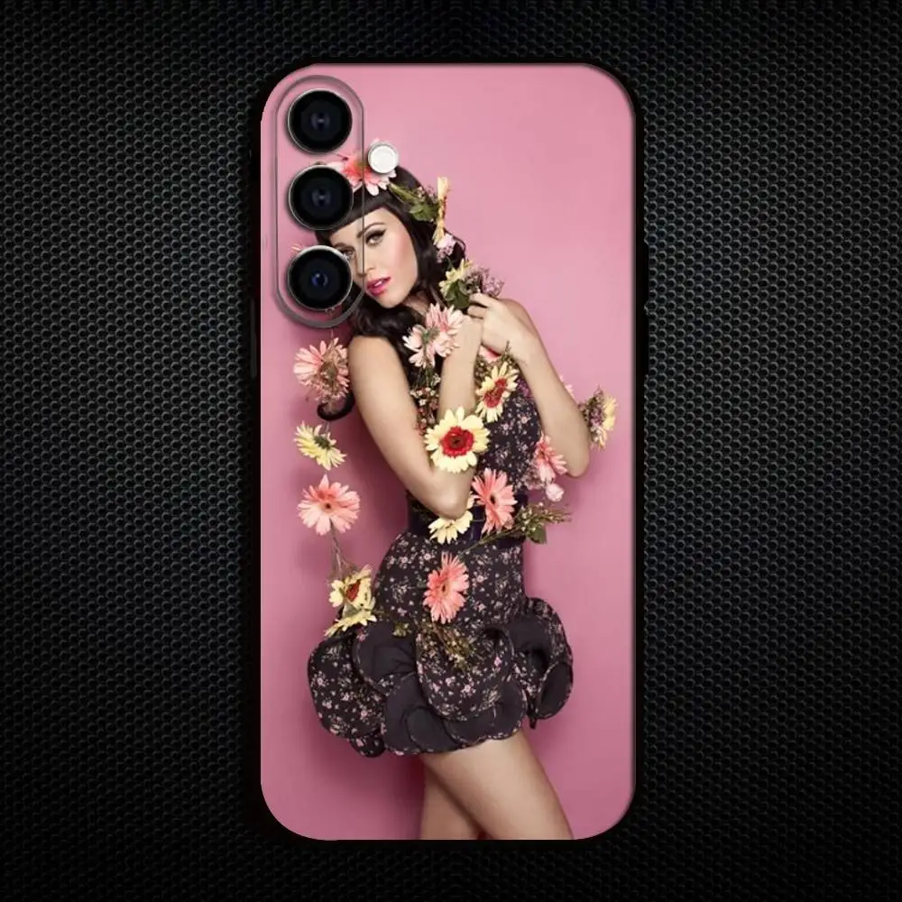 Funda de teléfono K-Katy P-Perry Singer para Samsung Galaxy A73,A72,A71,A70,A53,A52,A51, otras fundas negras suaves