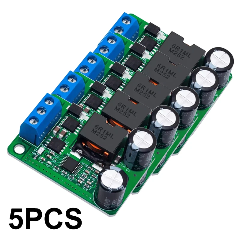 

NEW 1/5PCS Synchronous 24V/12V To 5V/5A 25W DC-DC Buck Step Down Power Supply Module Rectification Converter Replace 055L LM2596