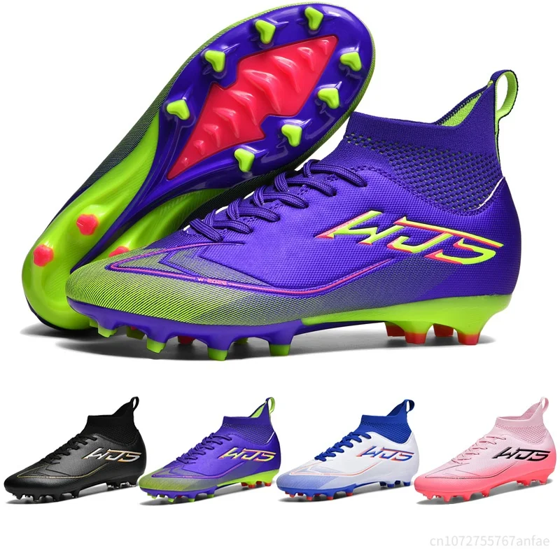 

New Fashion World Cup Champions League Color Long Nails Wear resistant Football Shoes with High Resilience and Breathability