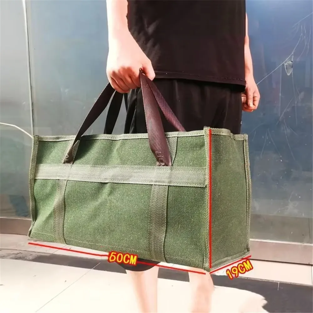 

High Strength Handheld Tool Bag Portable Canvas Garden Storage Bag Lightweight Durable Electrician Repair Organizer