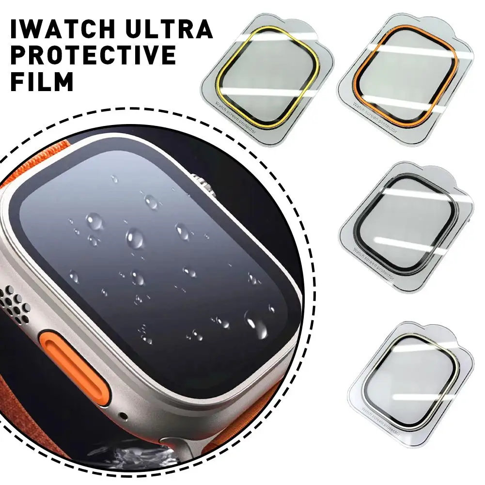 Full Coverage Glass Screen Protector For Watch S8 Ultra 49mm Screen Protectors Anti-scratch Drop-resistant Watch Film B0q1