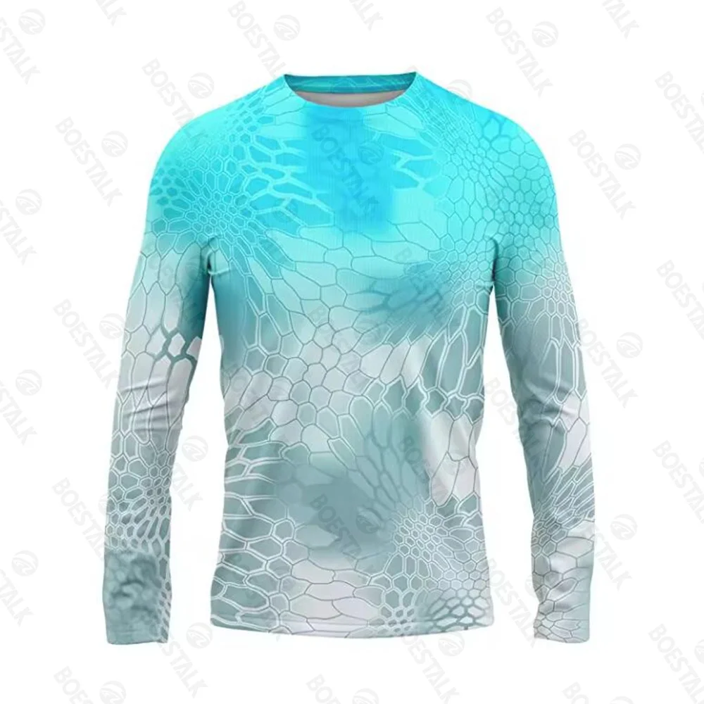 

2024 new sunscreen long-sleeved fishing suit light and breathable UV upf 50+ fishing suit T-shirt