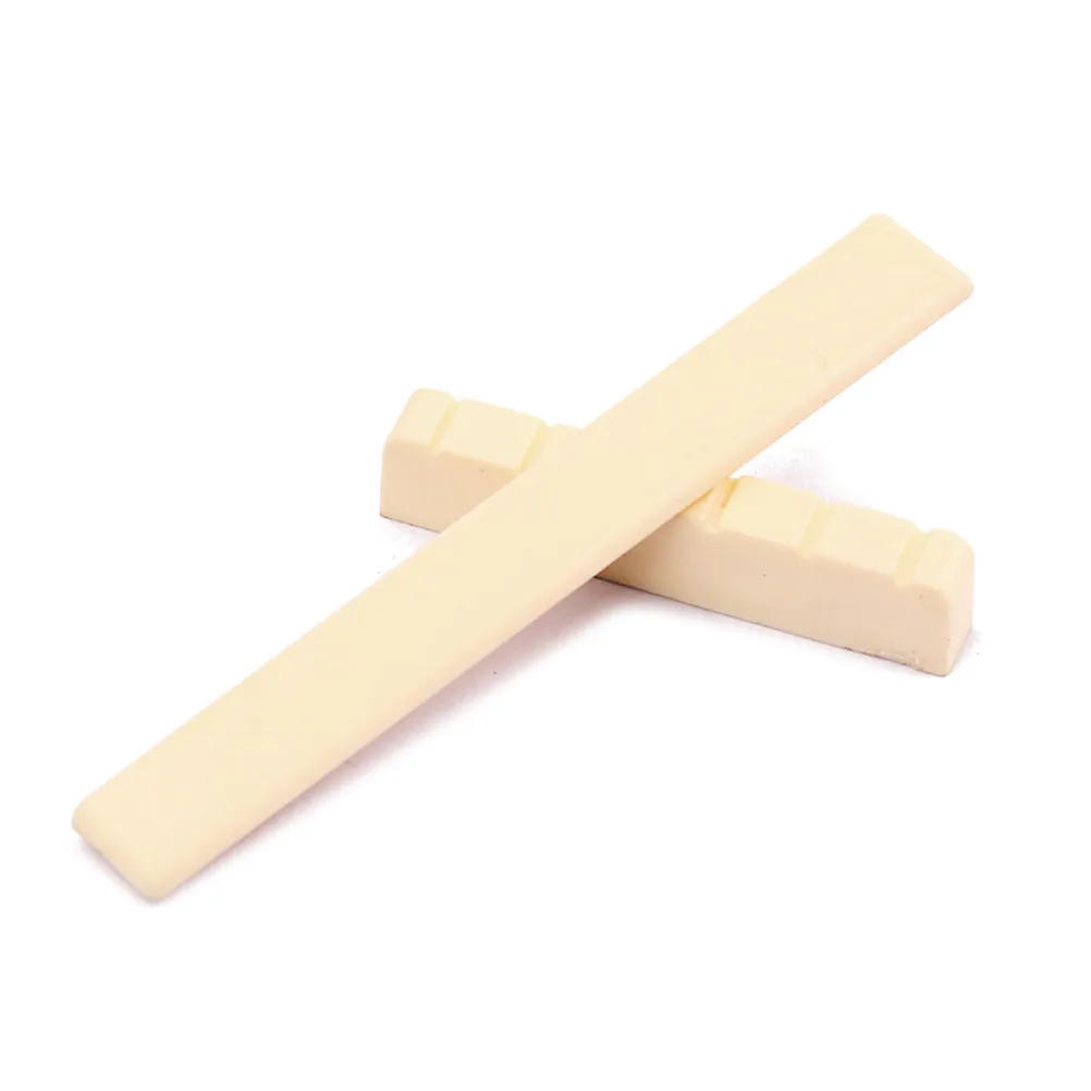 Plastic Guitar Nut Saddle Kit Acoustic Classical Bridge Blank Neck Part Replacement Easy Cut Guitar Parts Accessories Musical